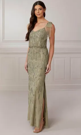 Adrianna Papell Platinum 40425 - Long Column Gown