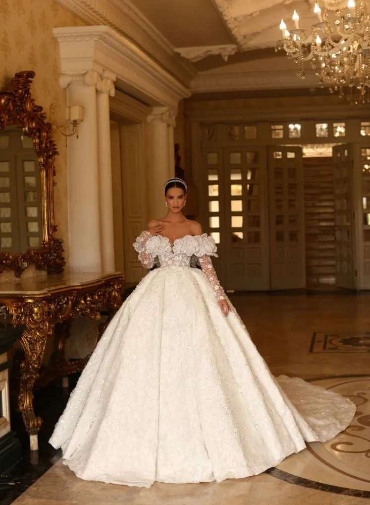 Aubree Elegant A-Line  White Evening Dress