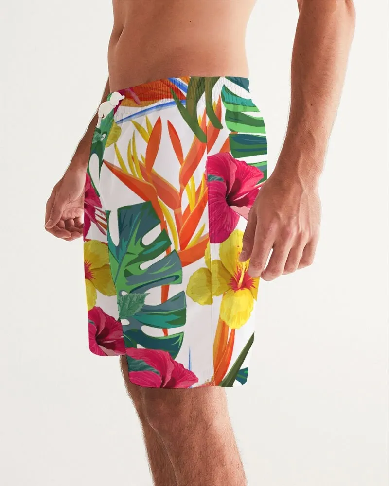 BIRD OF PARADISE FLORAL COUPLES SWIMSUITS