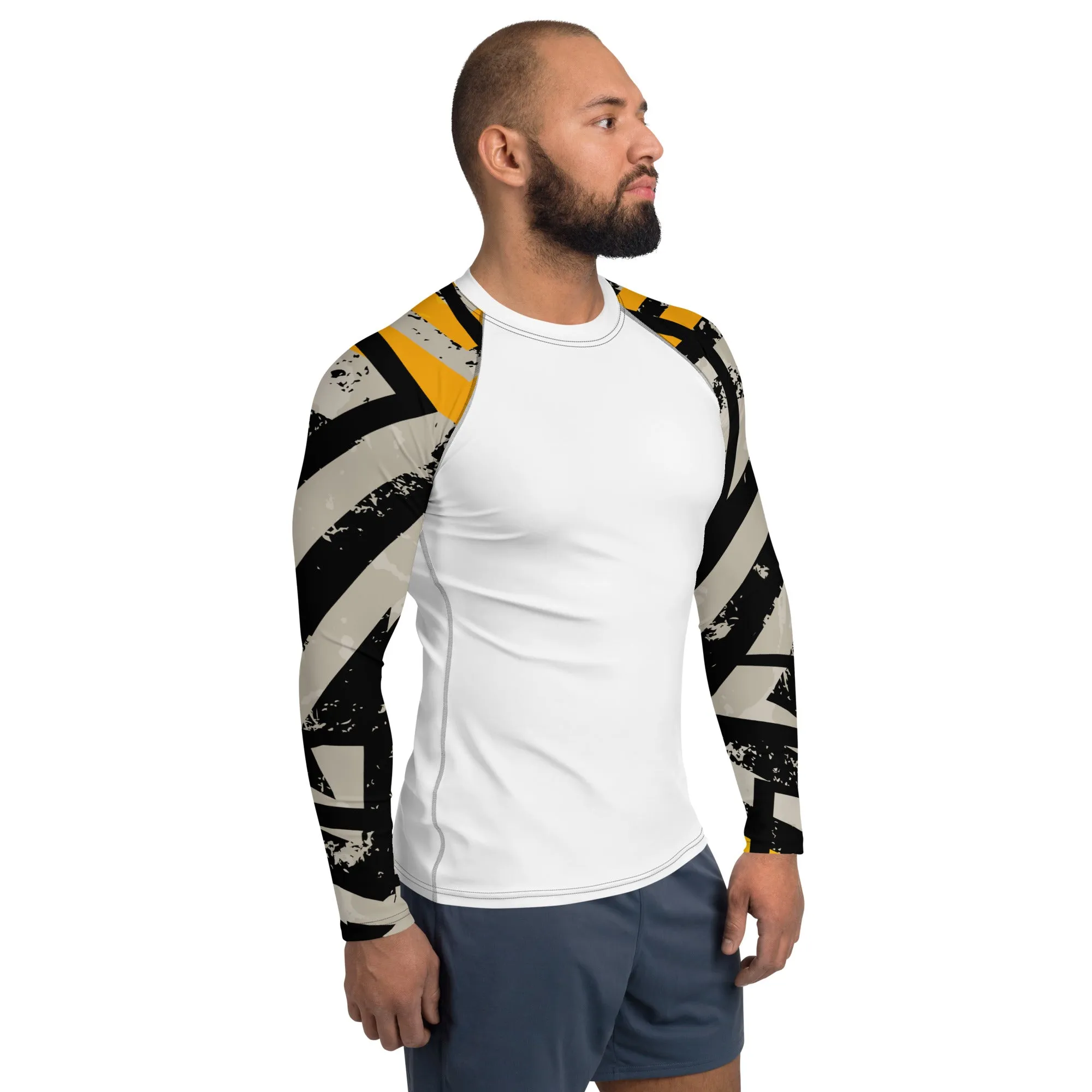 Black and Gold Men's Rash Guard