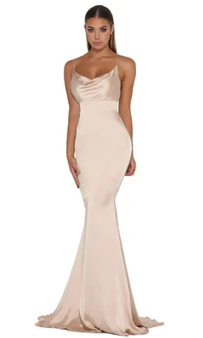 Bright Creme Evening Dress