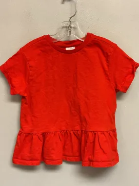 Hanna Andersson Size 5 Red Cotton Girls Tees/Polos/Tunics