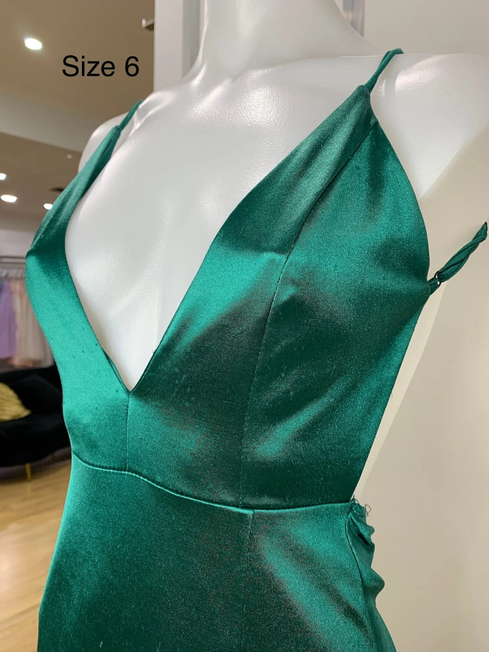 Kendall Split Formal Gown - Emerald Green [SAMPLE]