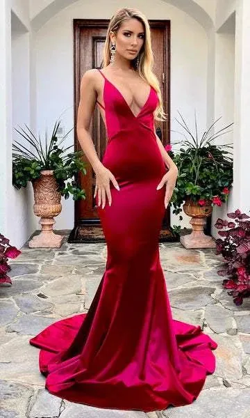 Quiet Red Evening Dress