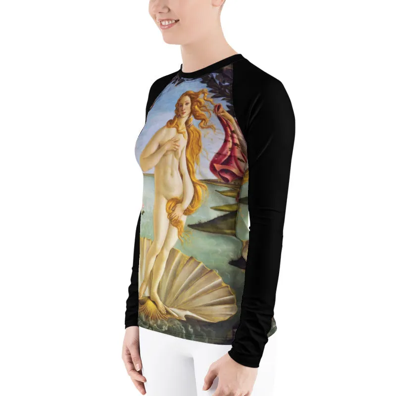 Sunheart Exclusive Women's Rash Guard Artsy Swim Top Make a Splash XS-3X
