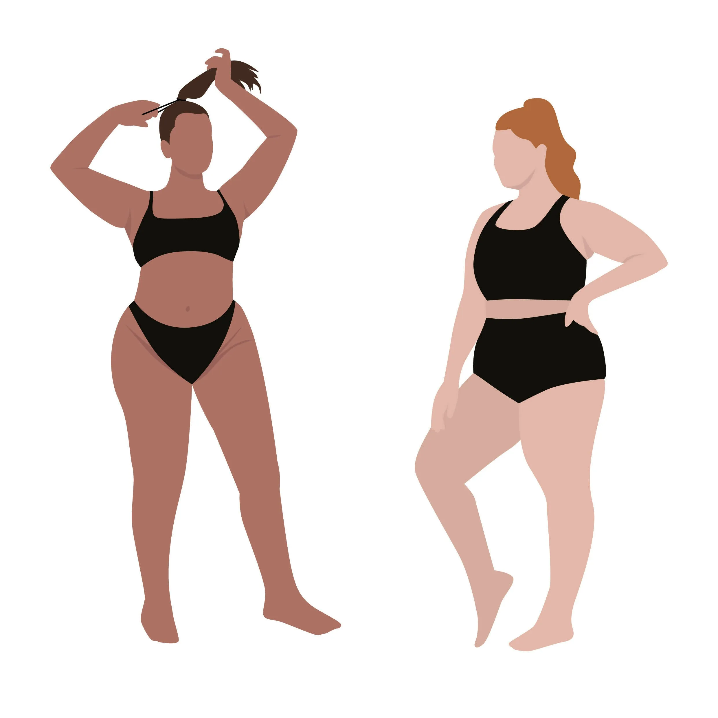 Women in Swimsuit Cutout Pack
