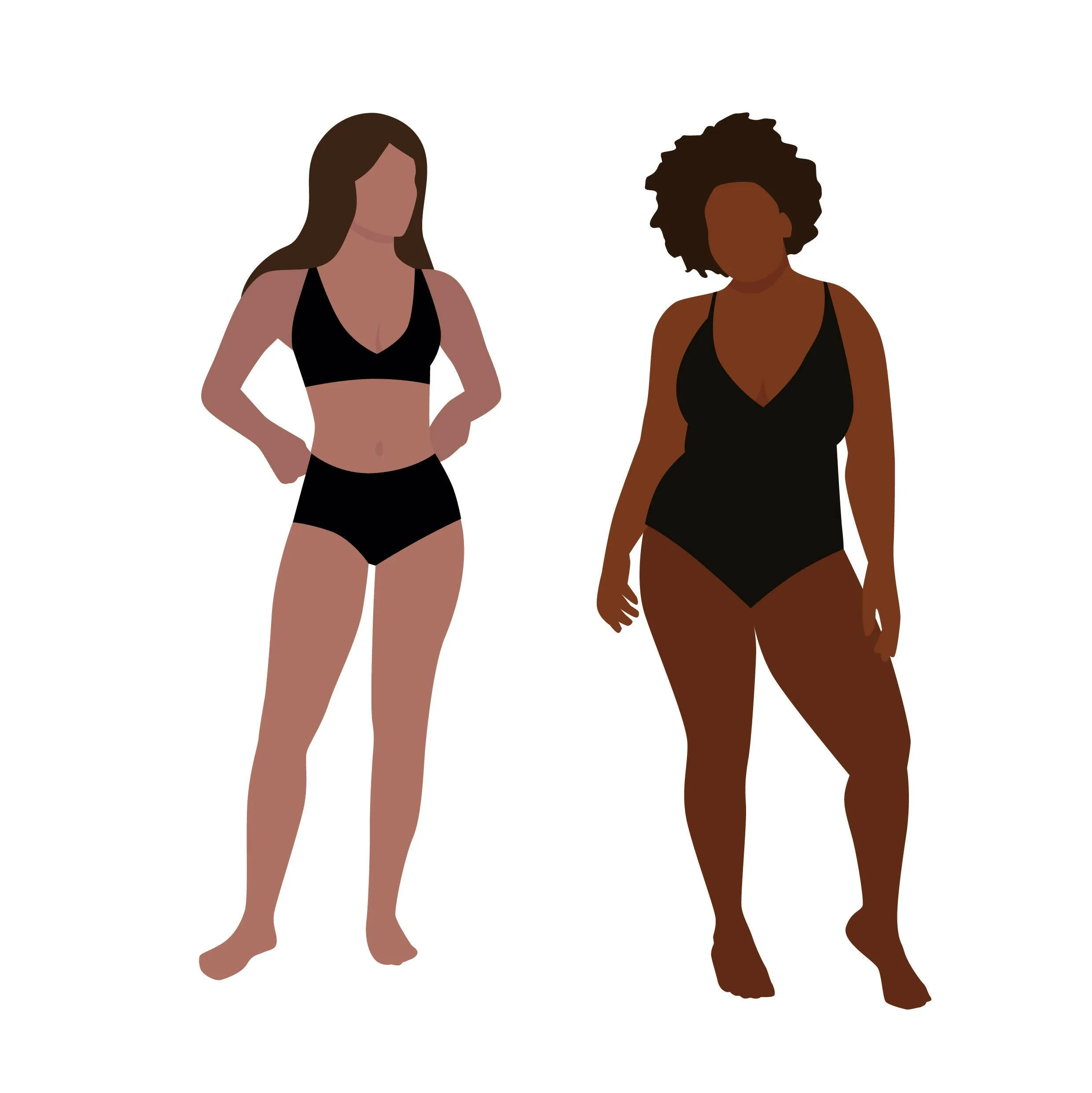 Women in Swimsuit Cutout Pack